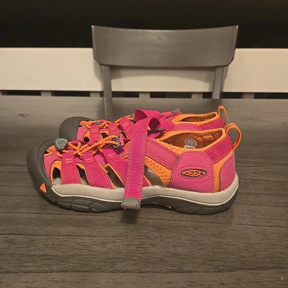 KEEN Kids Vibrant Pink and Orange Sandals